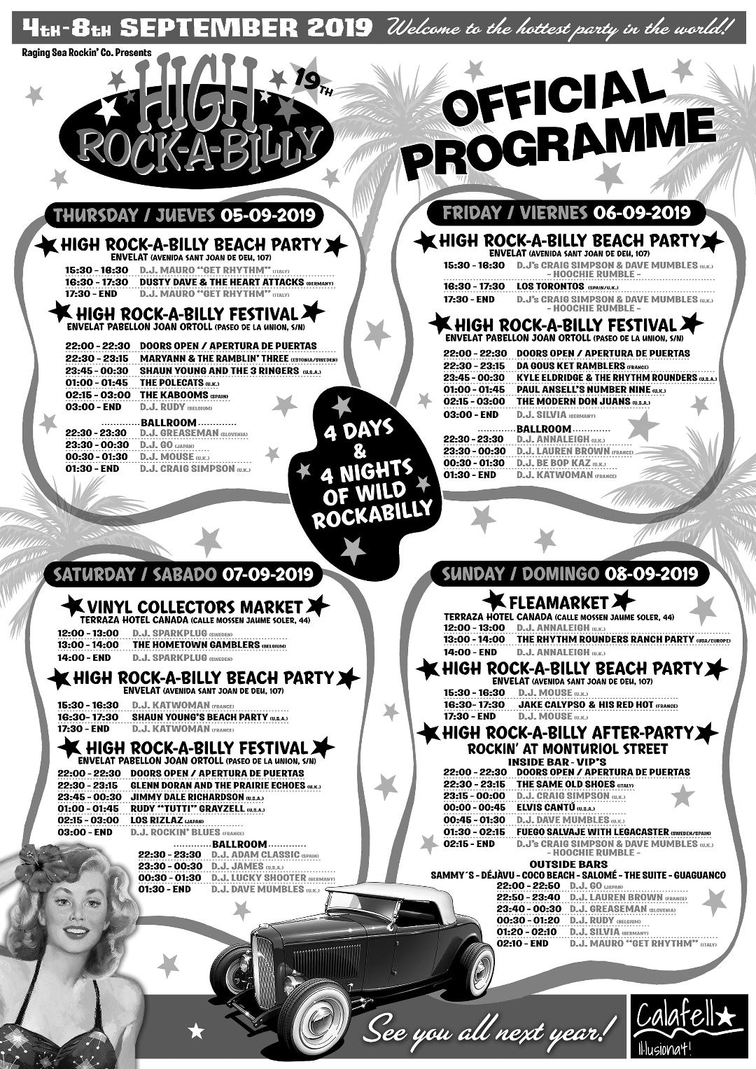 cartell rockabilly calafell 2019-2